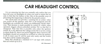 Car Headlight Control