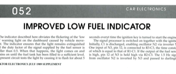 Improved Low Fuel Indicator