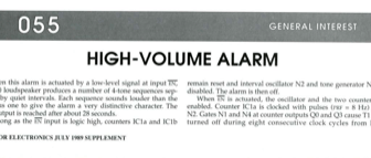High-Volume Alarm