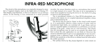 Infra-Red Microphone