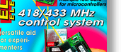 418/433 MHz control system: