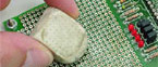 Pencil rubber cleans PCB tracks