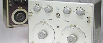 Two Philips GM2308 Audio Signal Generators (1950, 1964)
