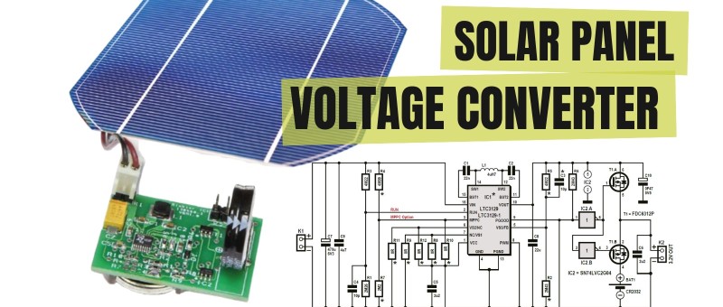 Solar Panel Voltage Converter for IoT Devices