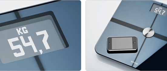 Pèse-personne avec connexion WiFi