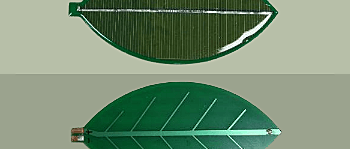 Plus vert que vert : cellule solaire en forme de feuille