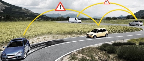 Intelligent cars alert each other to hazards