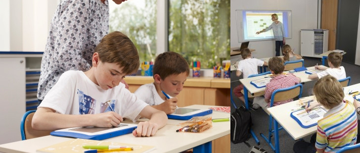 À l'école, des ardoises électroniques en réseau