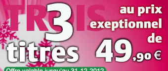 Le Père Noël est en route avec 3 ouvrages au choix pour moins de 50€