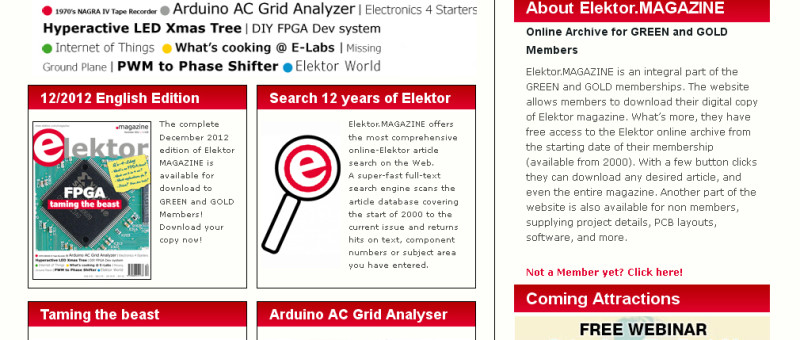 New Elektor magazine website now online
