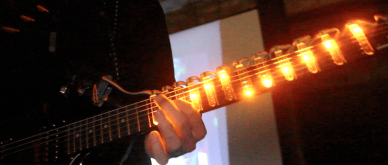 Tablatures lumineuses pour guitare