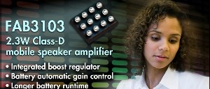 Ampli audio lilliputien pour appareils mobiles