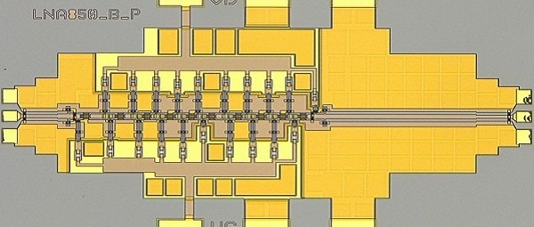 Integrierter Verstärker für 850 GHz