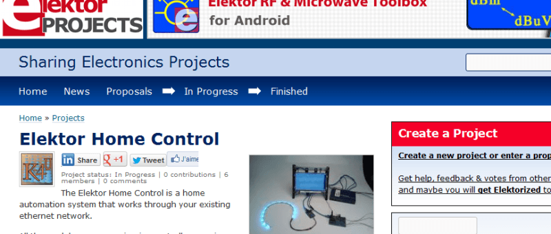Home Automation on Elektor Projects