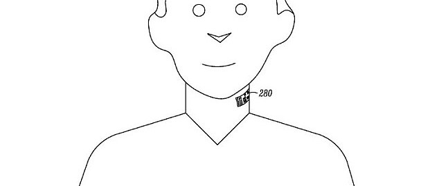 Le téléphone tatoué sur le larynx