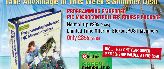 Discounted PIC Programming Course Includes Free Elektor GREEN Membership
