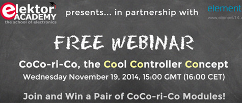 Join Elektor’s Cool Controller Concept Webinar (and win…)
