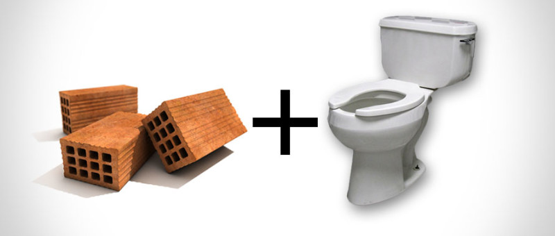 #EcoMonday tip 2: Bricks in your Toilet!