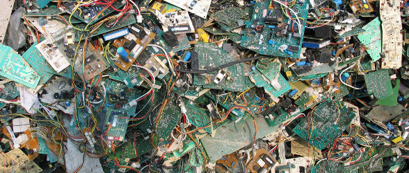 E-waste: 10 meter high wall from Oslo to Sicily