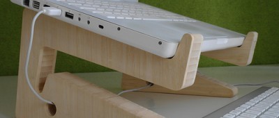 Puzzle Bamboo Laptop Stand