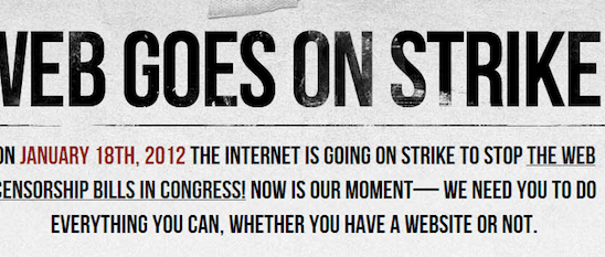 SOPA Shelved. Internet Strike Still On