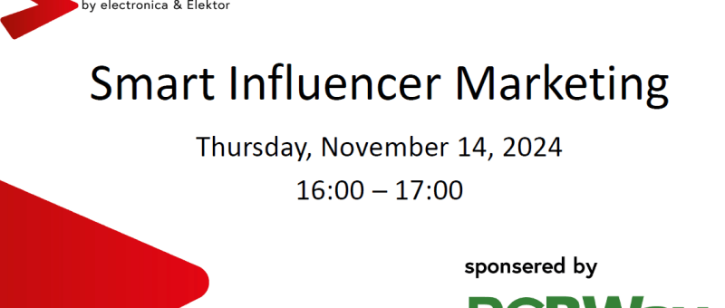 Smart Influencer Marketing Forum: Live from electronica 2024