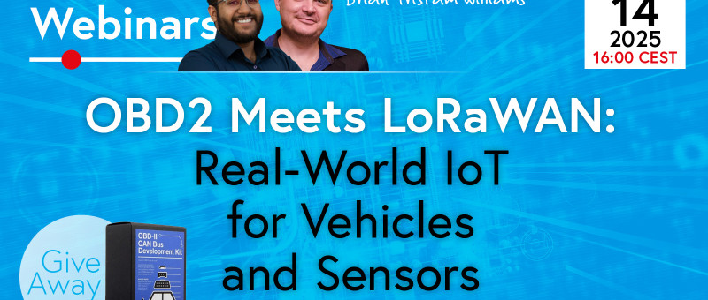 OBD2 Meets LoRaWAN (Webinar): Real-World IoT for Vehicles and Sensors