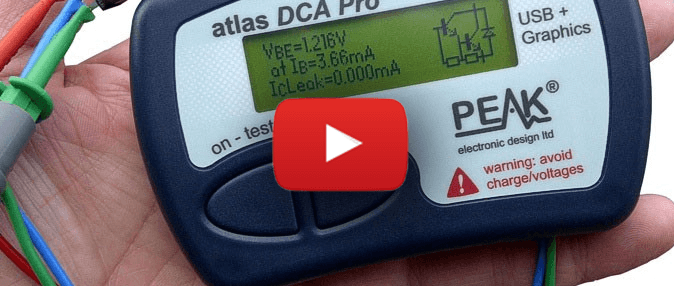 Handheld Advanced Semiconductor Component Analyser: PEAK DCA75