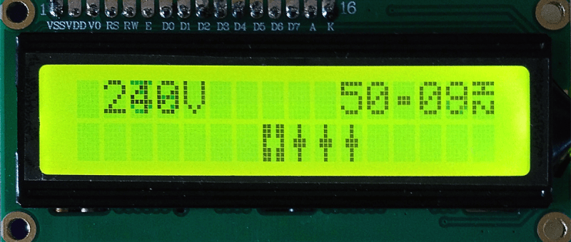 Build an AC powerline frequency meter