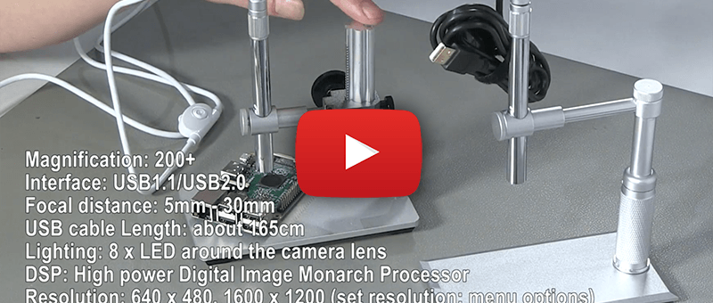 Three affordable digital microscopes