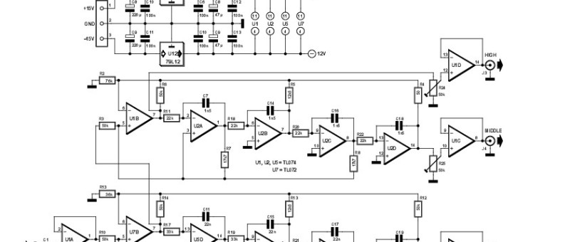 Simple & Low-cost Active Audio Crossover Filter