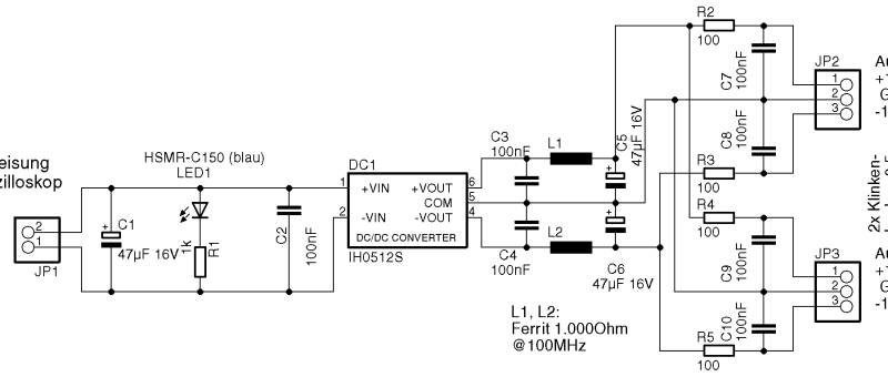 Differential Probe Power Supply