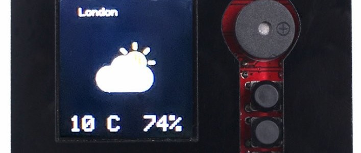 MakerFabs DIY ESP32 SmartClock Kit with Weather Forecasting 