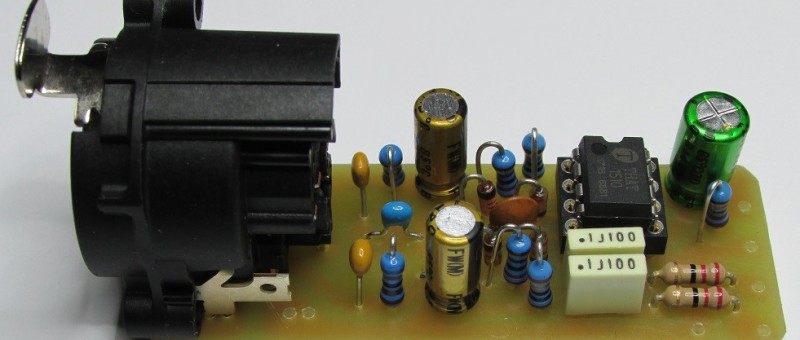 Microphone Preamplifier with 48-V Phantom Power Distribution