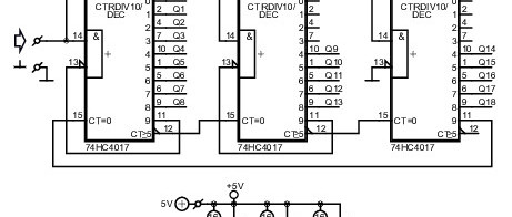 Three Circuits with Two and Three Counter ICs