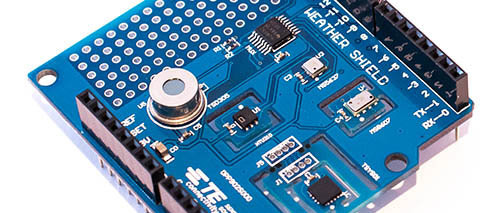 MEAS: five weather sensors on one Arduino shield