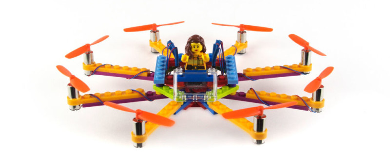 Crash and laugh: the Lego drone