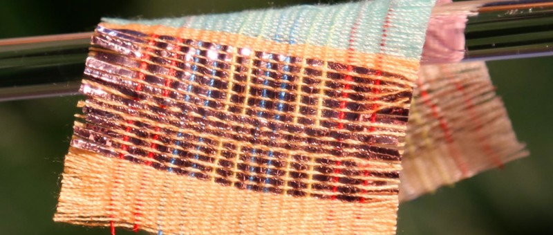 Sun and (wind) motion generate electricity in fabric