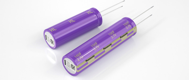 Panasonic expands HL Series Electric Double Layer Capacitors (ELDC) “Gold Capacitors”  in smaller cells offering long life and superior performance for auxiliary power applications