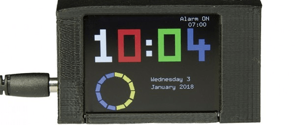 3 displays alarm-clock with TFT screen, Softwareupdate and RTC upgrade [170112-b] 