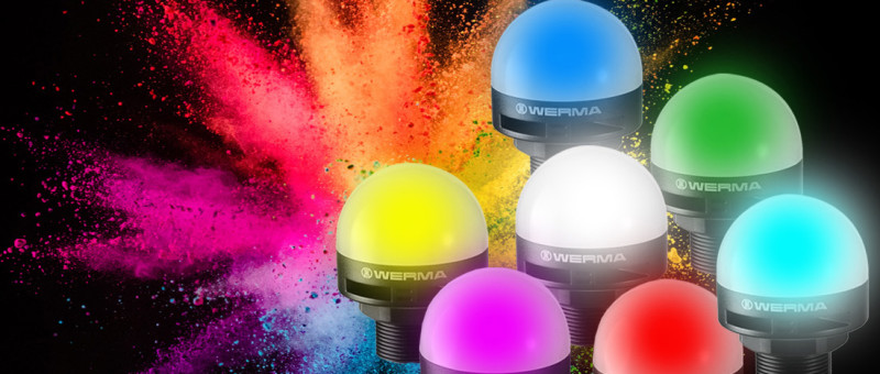 Distrelec adds Werma’s new multicolour 240 series LED installation beacons to web shop