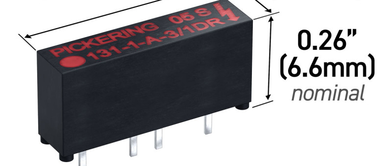Pickering Electronics launches smallest HV reed relay