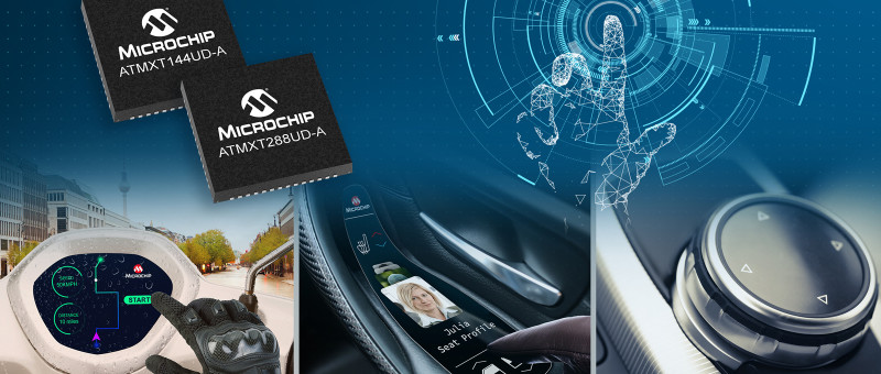 Microchip Delivers Smallest Automotive maXTouch Controllers