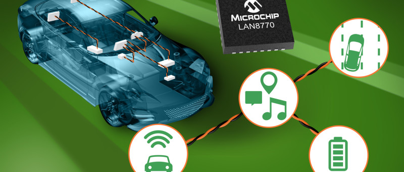 Single-pair Ethernet PHY Offers the Industry’s Leading Ultra-low  TC10-compliant Sleep Current