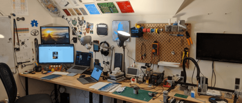 An Innovator's Workspace for Electrical Engineering, Video Production, and Fun