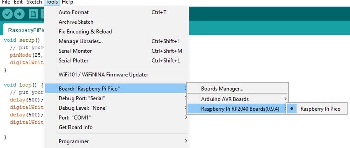 Raspberry Pi Pico Gets Arduino Support