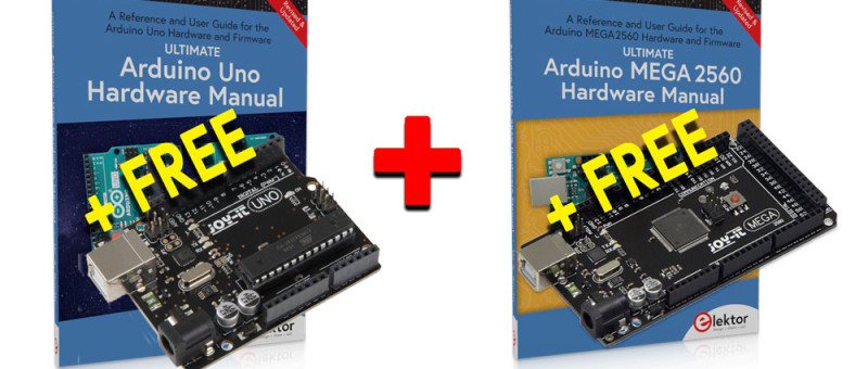 Product of the Week: Arduino Uno Plus Arduino Mega 2560 Plus 2 “Hardware Manual” Books 