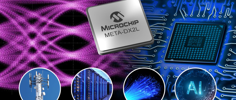 Microchip Unveils Compact 1.6T Ethernet PHY with Up to 800 GbE Connectivity