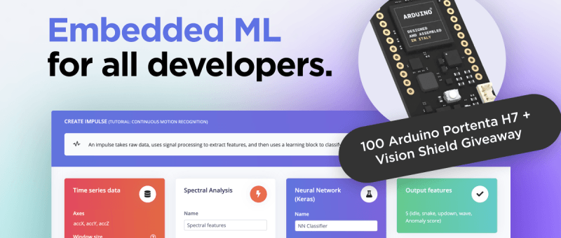Embedded ML with Edge Impulse: Sign Up and Win!