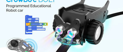 OSHW Supplier Elecrow launched its 1st revolutionary programmable Toy Car: Crowbot Bolt